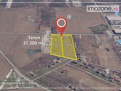 Dragomiresti Vale, langa centura, teren 15.600 mp, 28 euro/mp